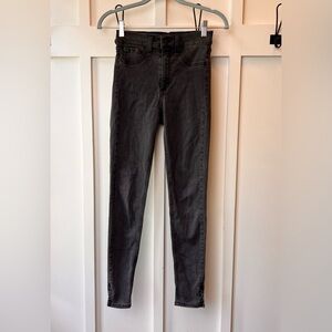 Rag & Bone Jeans Womens Size 25 Black High Rise Ankle Skinny Denim Pant Low Rise
